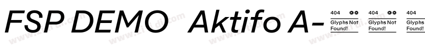 FSP DEMO   Aktifo A字体转换